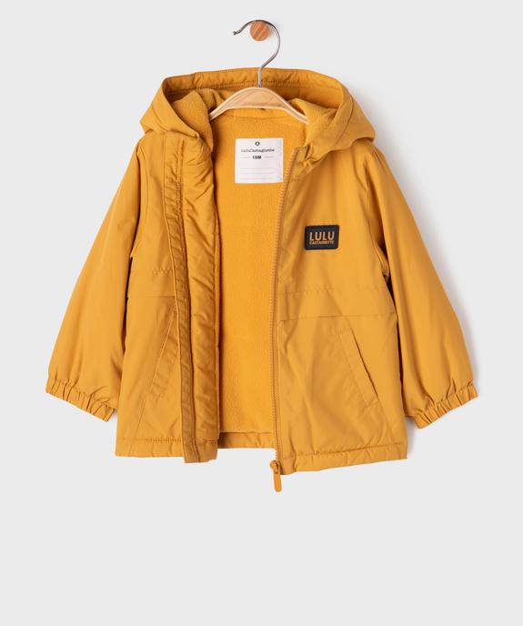Blouson imperméable à capuche doublé polaire bébé garçon - LuluCastagnette vue3 - LULU CASTAGNETTE GEMO FOR GOOD - GEMO