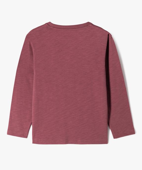 T-shirt manches longues poche garçon vue3 - GEMO (ENFANT) - GEMO