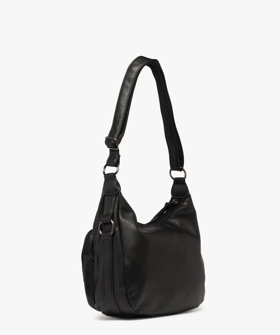 Sac besace à multipoches zippées femme vue2 - GEMO (ACCESS) - GEMO