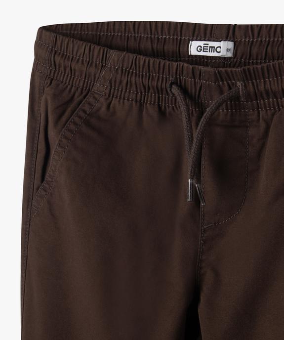 Pantalon jogger en toile garçon vue2 - GEMO (ENFANT) - GEMO
