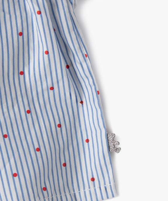 Blouse manches longues à rayures bébé fille - LuluCastagnette vue4 - LULUCASTAGNETTE - GEMO