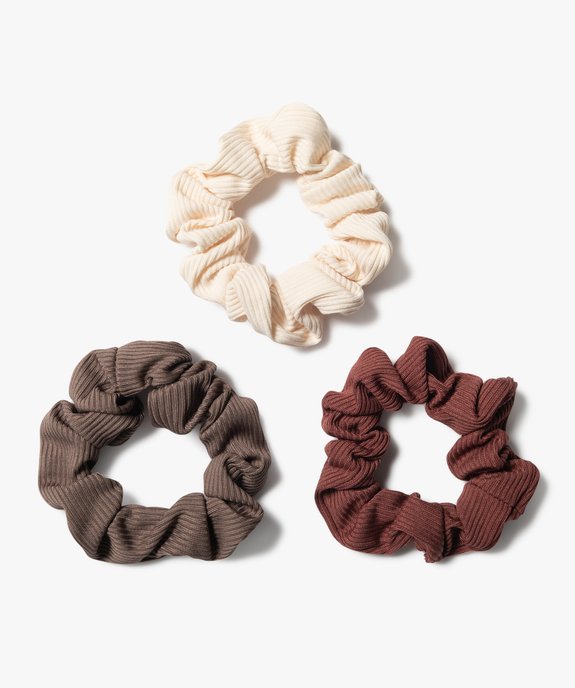 Chouchou en satin côtelé femme (lot de 3) vue1 - GEMO (ACCESS) - GEMO