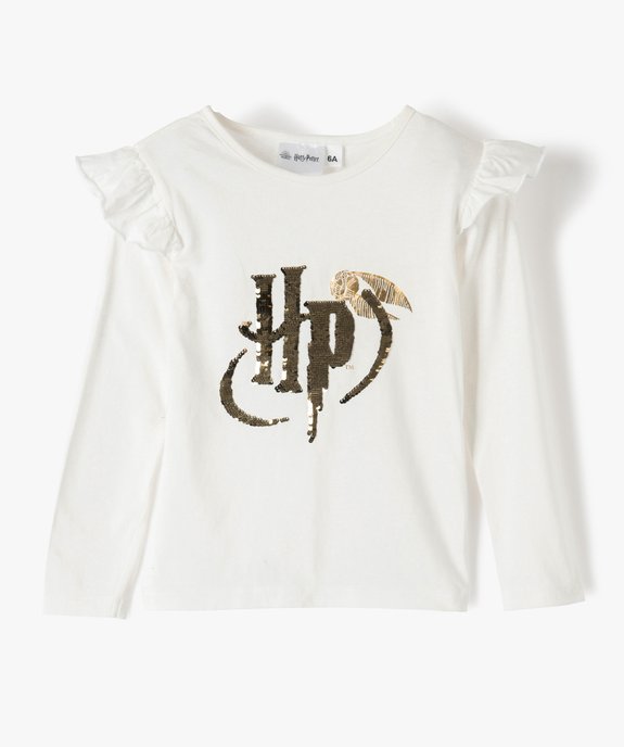 Tee-shirt fille avec motif en sequins – Harry Potter vue1 - HARRY POTTER - GEMO