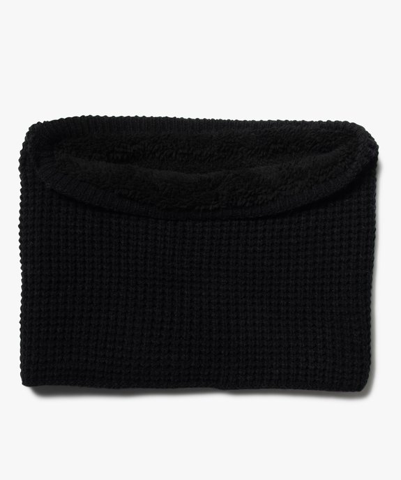 Echarpe tour de cou avec doublure  homme vue1 - GEMO 4G HOMME - GEMO