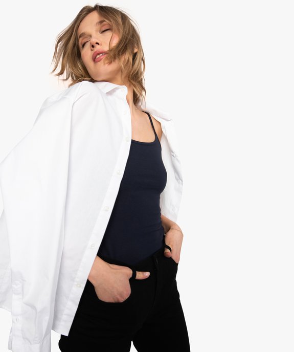 Débardeur uni à fines bretelles femme vue1 - GEMO(FEMME PAP) - GEMO