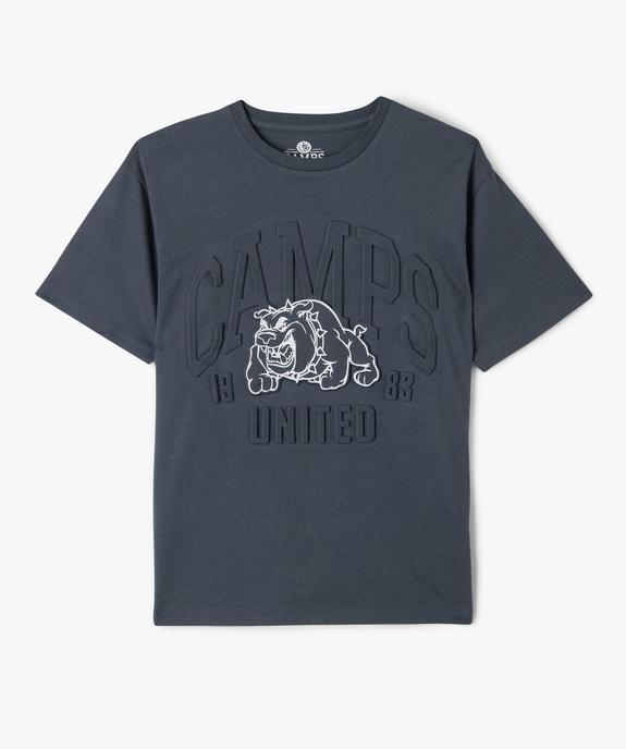 Tee-shirt garçon à motif en relief vue2 - CAMPS - GEMO