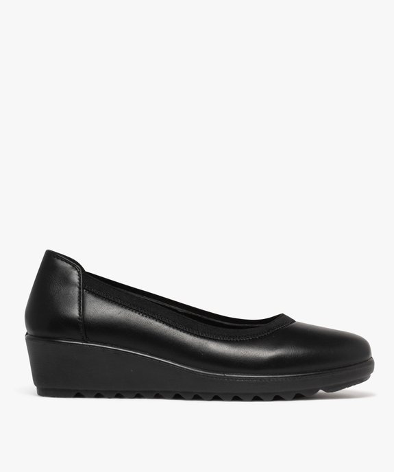 Escarpins femme confort à semelle compensée et col élastique vue1 - G'FLEX GEMO FOR GOOD - GEMO