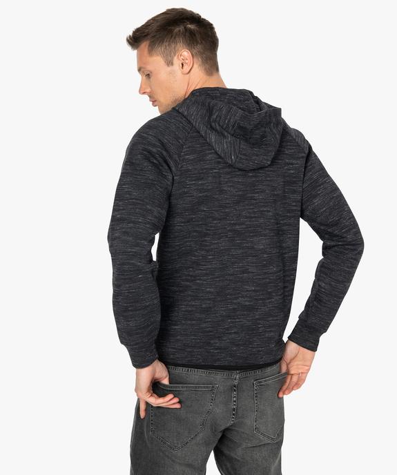 Sweat homme zippé à capuche  vue3 - GEMO (HOMME) - GEMO
