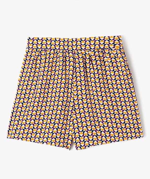 Short fluide imprimé fille vue1 - GEMO (ENFANT) - GEMO