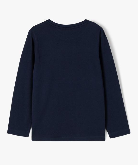 T-shirt manches longues imprimé garçon vue4 - GEMO 4G GARCON - GEMO