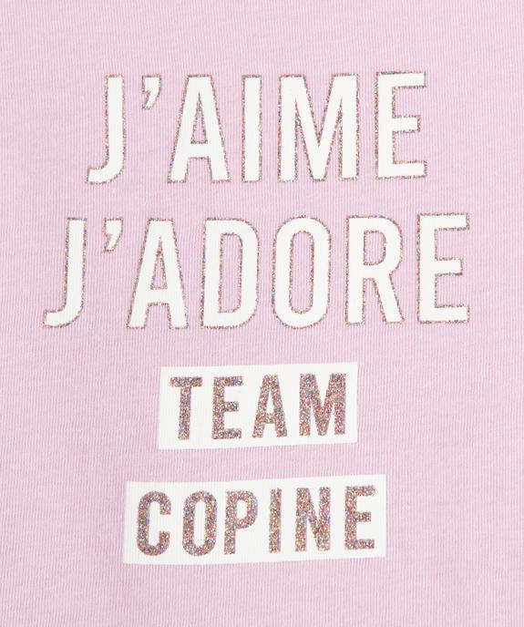 Tee-shirt à manches courtes à motif girly fille vue2 - GEMO (ENFANT) - GEMO