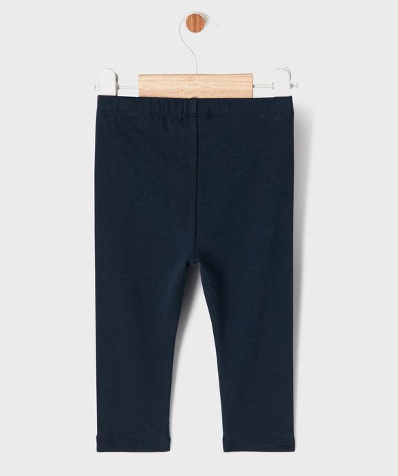 Legging uni en maille résistante bébé fille vue4 - GEMO(BEBE DEBT) - GEMO