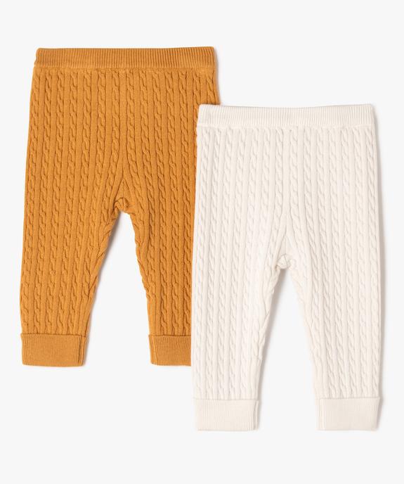 Legging torsadée bébé (lot de 2) vue1 - GEMO(BB COUCHE) - GEMO