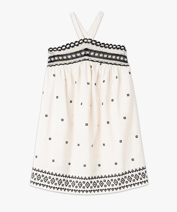 Robe tour de cou avec broderies femme vue4 - GEMO(FEMME PAP) - GEMO