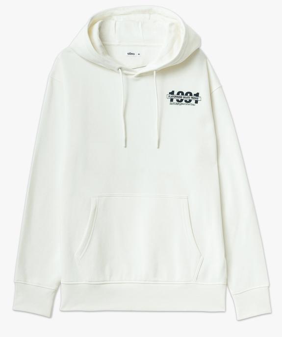 Sweat à capuche avec inscriptions dans le dos homme vue4 - GEMO (HOMME) - GEMO