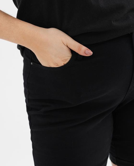 Bermuda à revers en coton stretch femme grande taille - GEMO 4G GT Bermuda à revers en coton stretch femme grande taille vue6 - GEMO 4G GT - GEMO
