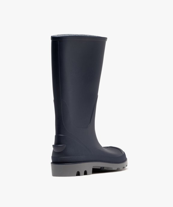 Bottes de pluie femme unies à semelle crantée vue10 - FOLLOW ME - GEMO