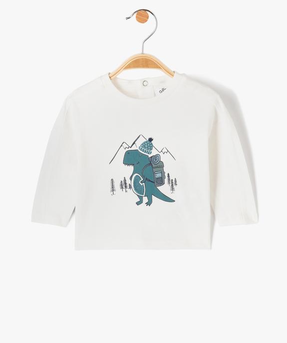 Tee-shirt bébé garçon à manches longues avec motif vue1 - GEMO(BEBE DEBT) - GEMO