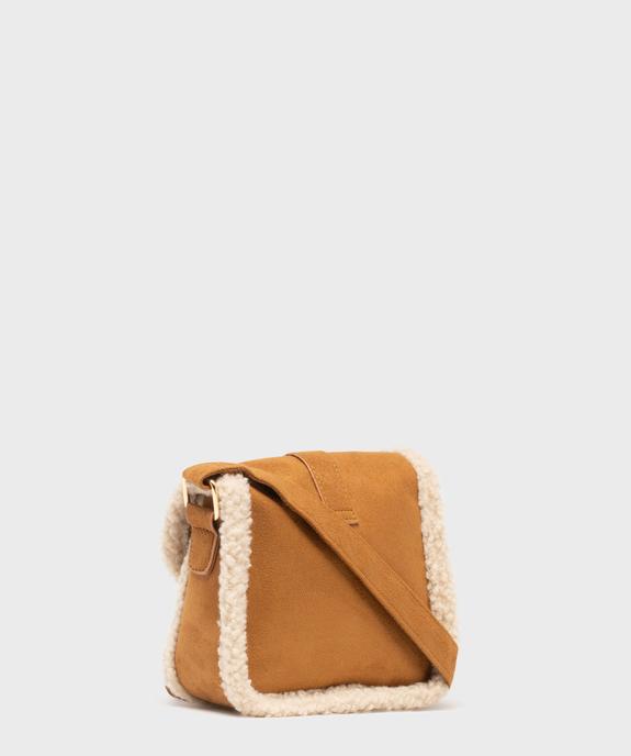 Sac besace à rabat et fourrure imitation fille vue2 - GEMO (ACCESS) - GEMO