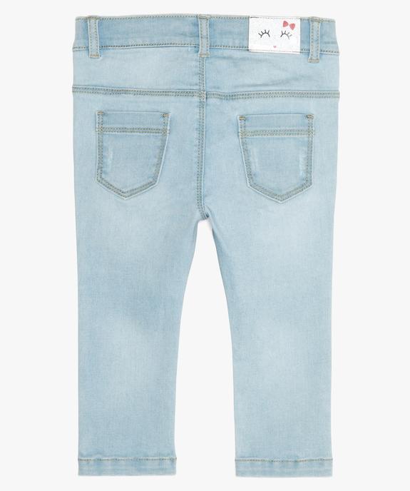 Jean coupe slim bébé fille vue3 - GEMO(BEBE DEBT) - GEMO