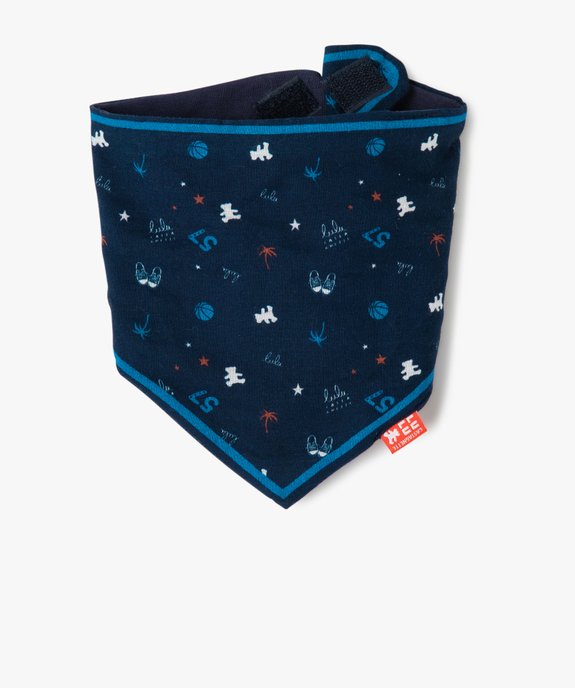Bavoir bébé forme bandana – LuluCastagnette vue1 - LULUCASTAGNETTE - GEMO