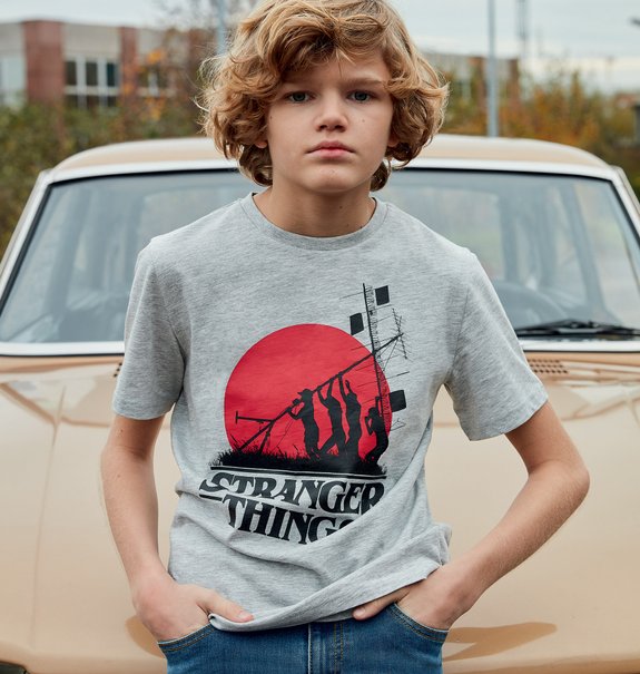 Tee-shirt garçon avec motif XXL- Stranger Things vue4 - STRANGER THINGS - GEMO