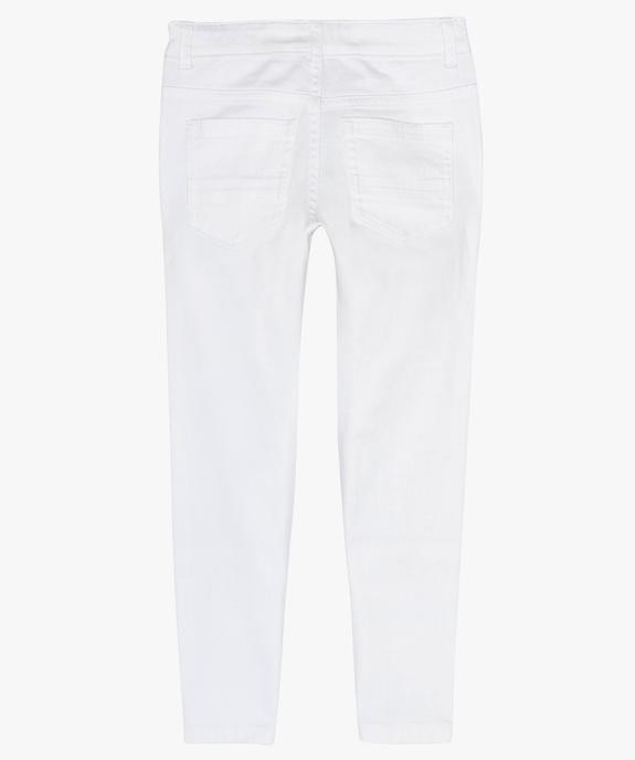 Pantalon garçon uni coupe Slim extensible  vue4 - GEMO 4G GARCON - GEMO
