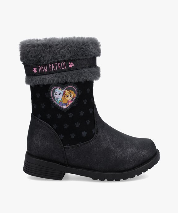 Boots fourrées fille dessus métallisé – Pat’Patrouille vue1 - PAT PATROUILLE - GEMO