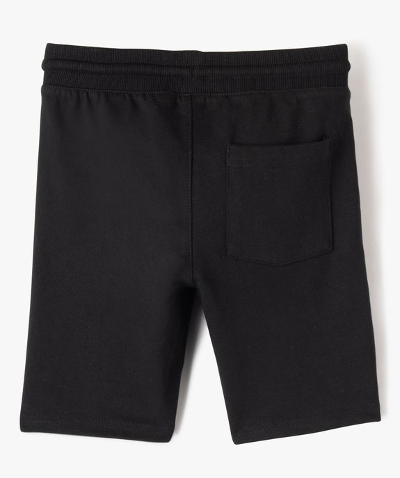 Bermuda en maille avec ceinture en bord-côte garçon vue3 - GEMO (ENFANT) - GEMO