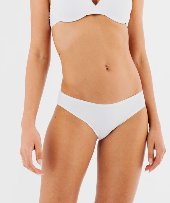Culotte microfibre sans coutures femme (lot de 2) vue2 - GEMO 4G FEMME - GEMO