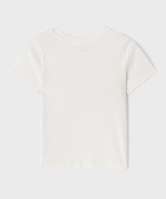 Tee-shirt manches courtes style vintage fille vue5 - GEMO 4G FILLE - GEMO