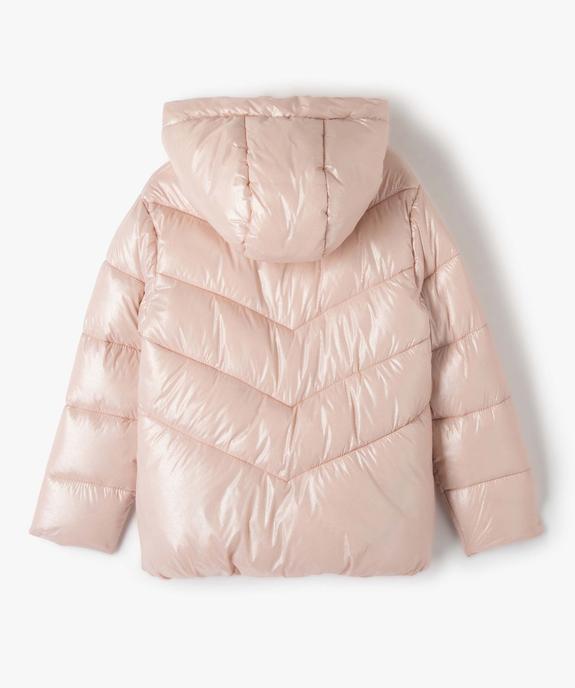 Blouson fille matelassé doublé polaire à motifs vue5 - GEMO 4G FILLE - GEMO
