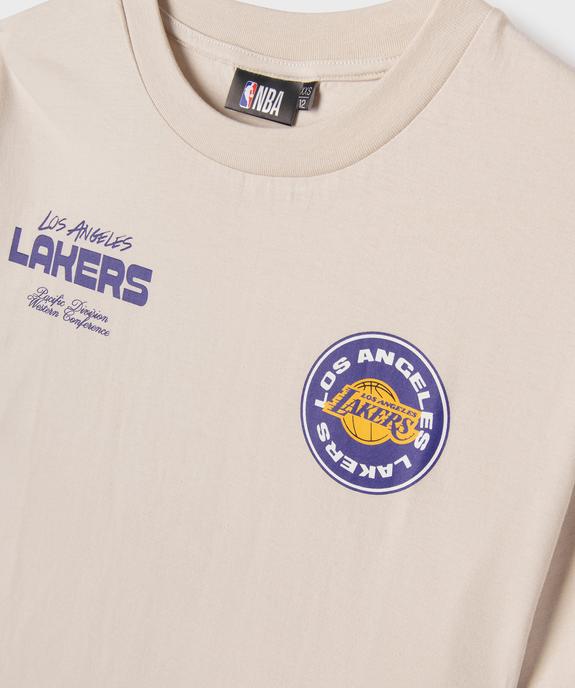 Tee-shirt manches courtes en jersey imprimé devant et dos Lakers garçon - NBA vue2 - NBA - GEMO