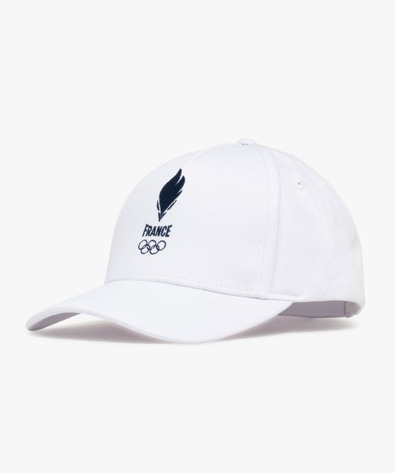 Casquette en coton brodée Équipe de France Olympique vue1 - EQUIPE DE FRANCE - GEMO
