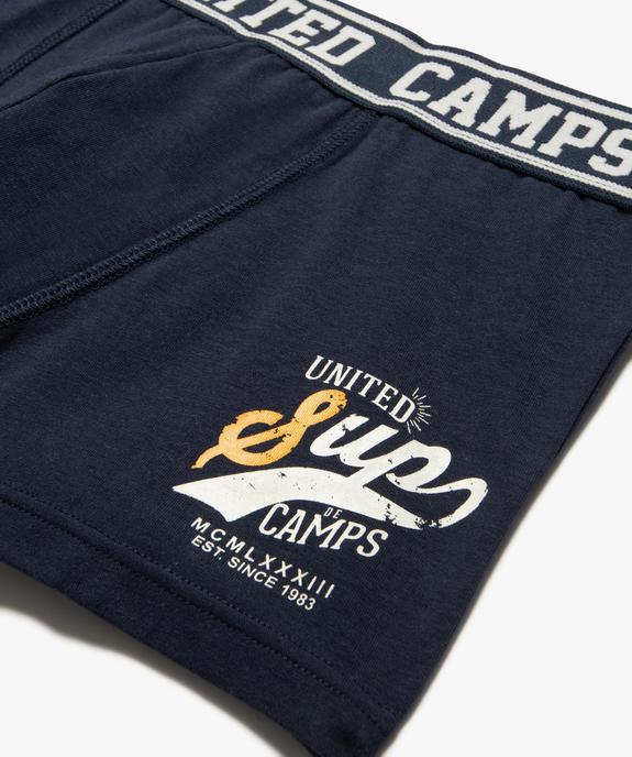 Boxer imprimé avec taille élastique garçon - Camps United vue2 - CAMPS - GEMO