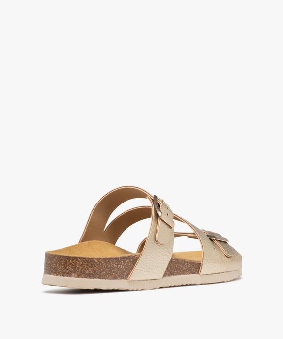 Mules métallisées avec brides à boucle femme - Valentina Baldano vue11 - VALENTINA BALDANO GEMO FORGOOD - GEMO