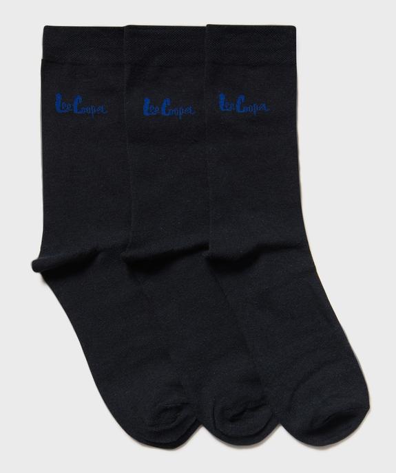 Chaussettes unies homme (lot de 3) - Lee Copper vue1 - LEE COOPER - GEMO