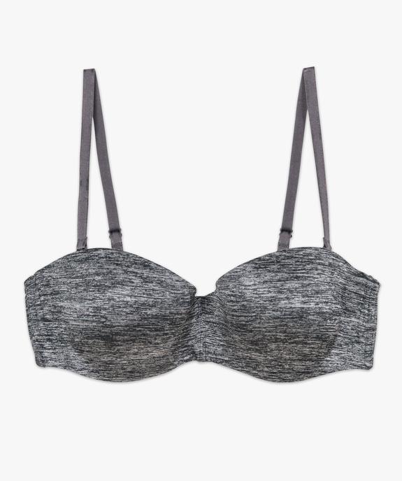  Soutien-gorge bandeau en microfibre avec bretelles muti-positions vue5 - GEMO 4G FEMME - GEMO