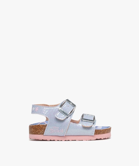 Sandales à brides pailletées et semelle intérieure imprimée bébé fille - Stitch vue1 - LILO & STITCH - GEMO