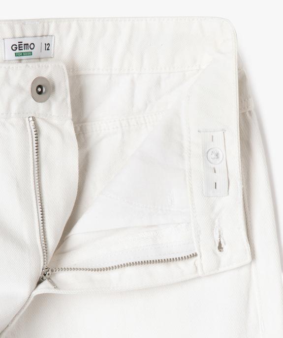 Jean large taille haute fille vue2 - GEMO 4G FILLE - GEMO
