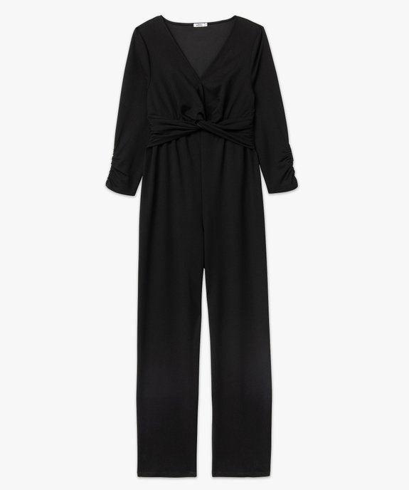 Combinaison pantalon à décolleté drapé femme vue4 - GEMO(FEMME PAP) - GEMO