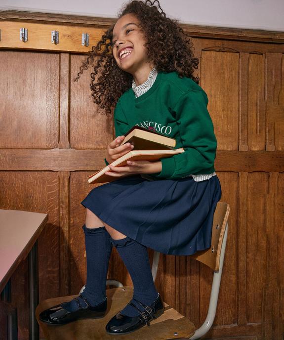 Sweat avec motif ruban brodé sur le buste fille vue6 - GEMO (ENFANT) - GEMO