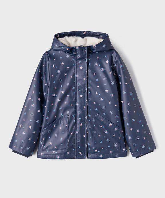 Imperméable à capuche chaud imprimé cœurs fille vue1 - GEMO (ENFANT) - GEMO