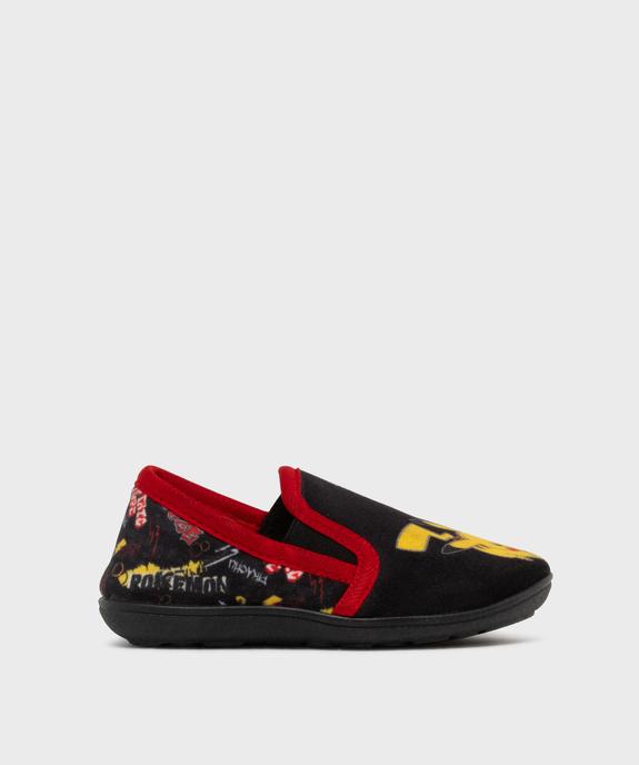 Chaussons pantoufles en velours imprimé Pikachu garçon - Pokémon vue1 - POKEMON - GEMO