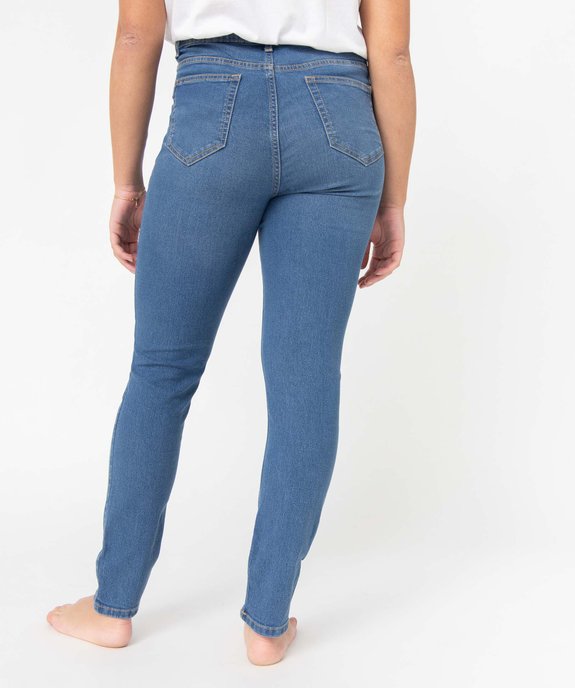 Jean coupe Slim taille haute femme vue3 - GEMO(FEMME PAP) - GEMO