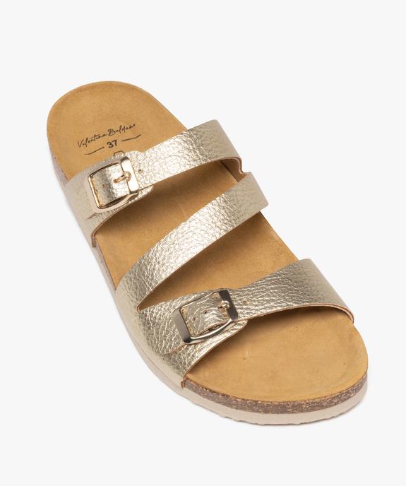 Mules métallisées avec brides à boucle femme - Valentina Baldano vue12 - VALENTINA BALDANO GEMO FORGOOD - GEMO