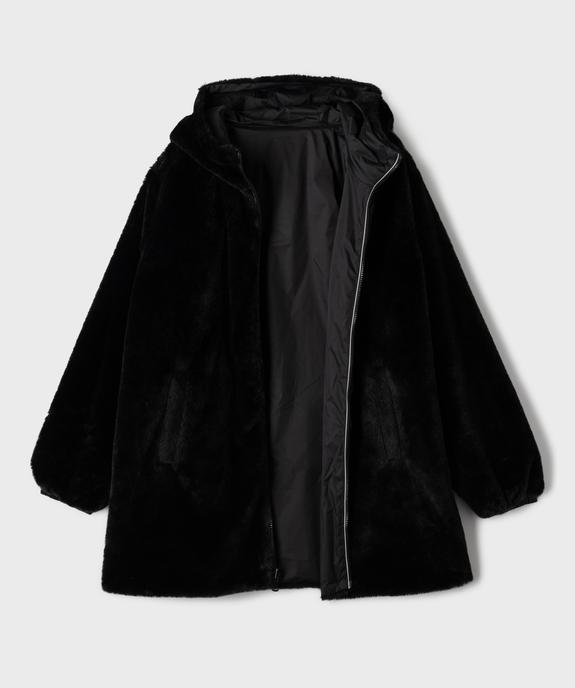 Parka fourrée à capuche réversible fille vue2 - GEMO (JUNIOR) - GEMO