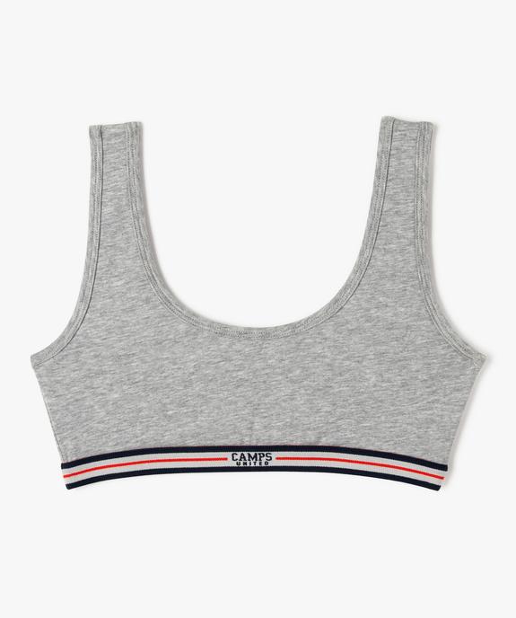 Brassière en coton stretch fille - Camps United vue1 - CAMPS GEMO FOR GOOD - GEMO