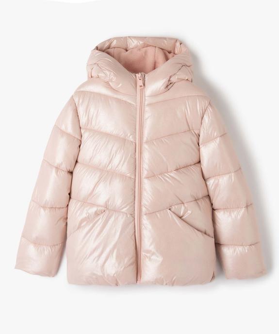 Blouson fille matelassé doublé polaire à motifs vue2 - GEMO 4G FILLE - GEMO