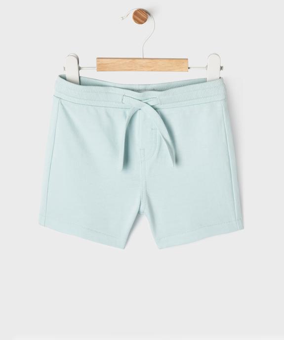 Short en maille avec ceinture ajustable bébé garçon vue4 - GEMO 4G BEBE - GEMO